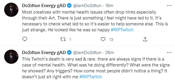 Did Twitch Have Mental Health Issues
